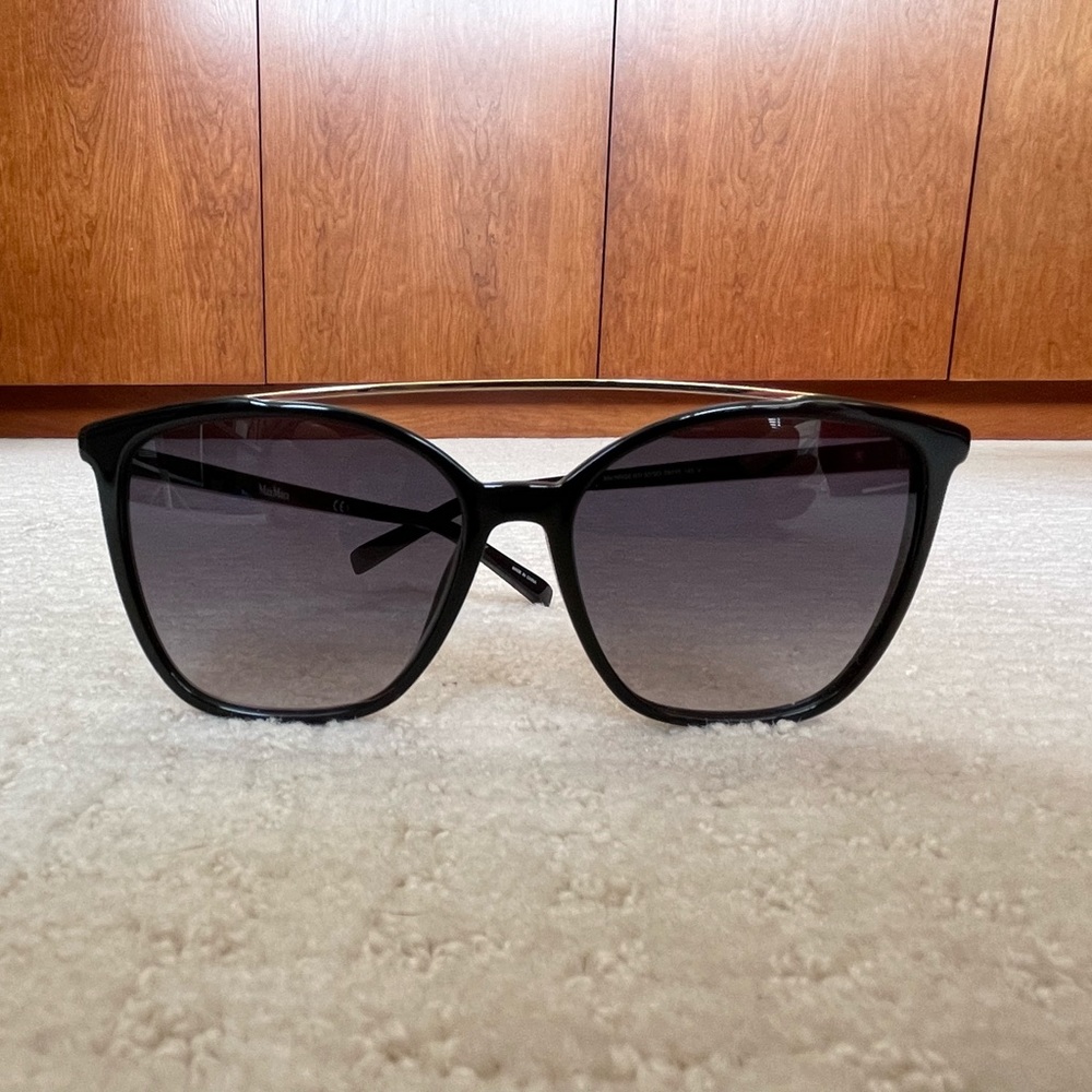 Black Max Mara MM HINGE II/G sunglass 55 eye
